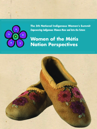 Report cover depicting a pair of moccasins